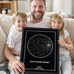 Personlig stjernehimmel plakat til ham